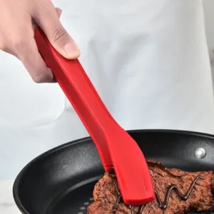 Kitchen Silicone Non-Slip Food Clip Buffet Steak Bread Barbecue Tongs Spatula Sandwich Baking Clamps Cooking Utensils for Home